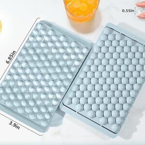2 Mini Round Ice Cube Trays  Stackable Ice Trays